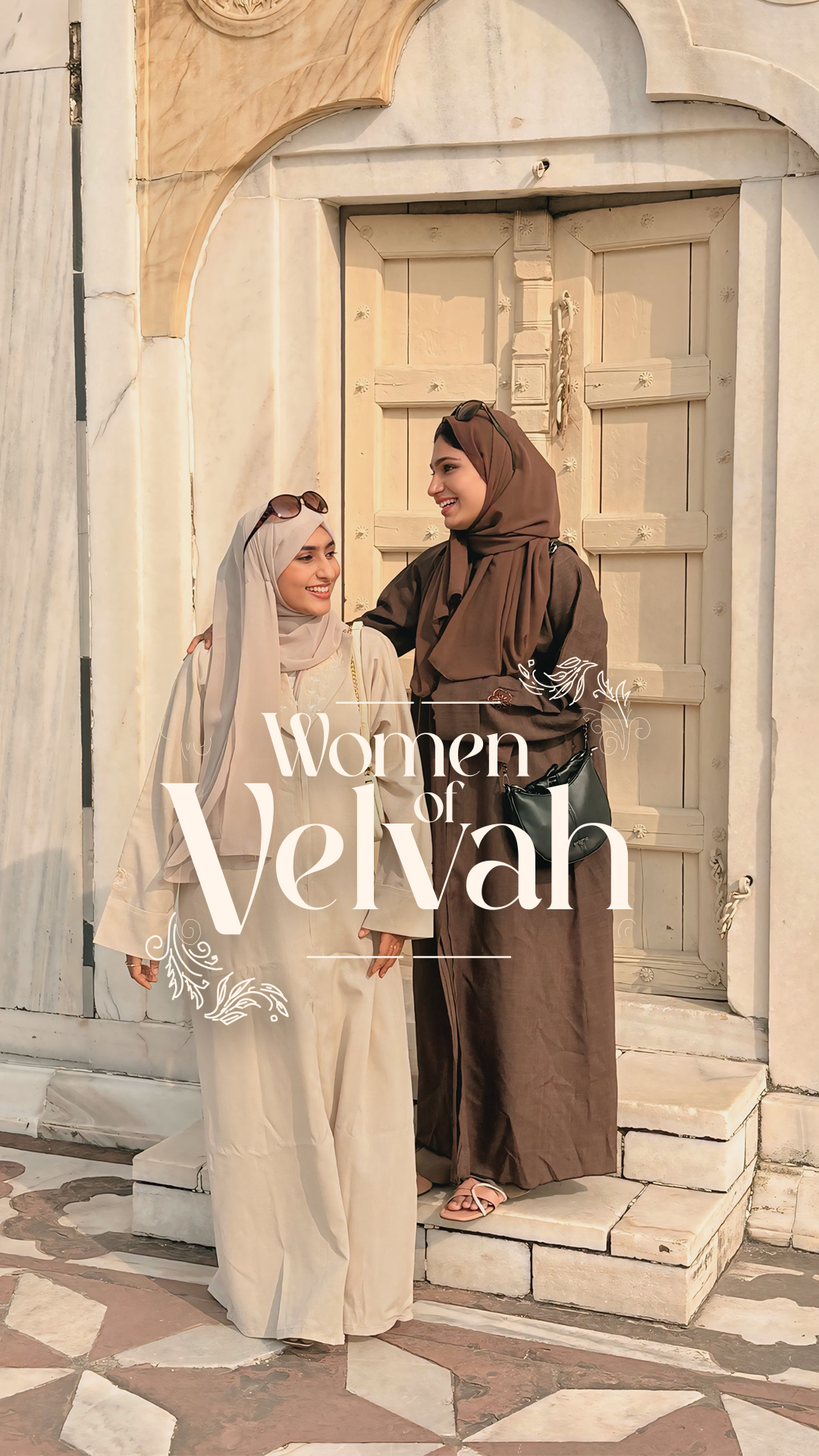 Elegant abaya at Taj Mahal - Dawn